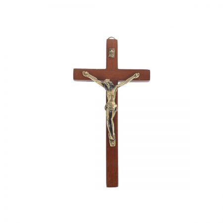 Vintage Wooden Metal Wall Cross