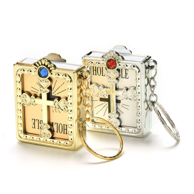 Gold Mini Bible Keychain - Image 4