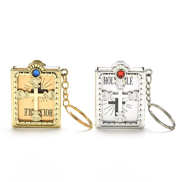 Gold Mini Bible Keychain - Image 7