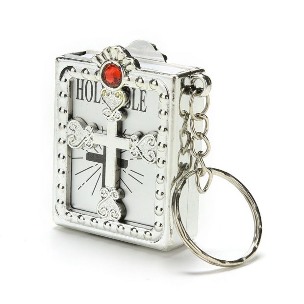 Gold Mini Bible Keychain - Image 2