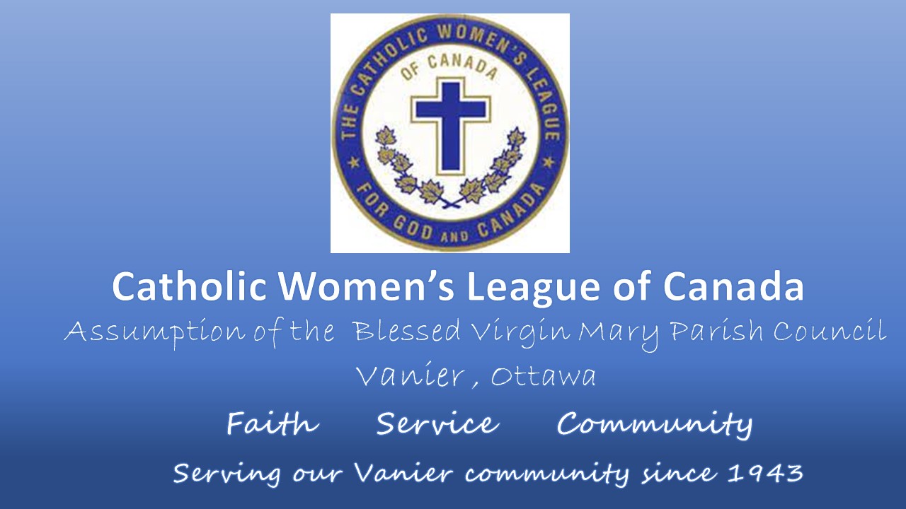 Catholic Women S League Assumption Parish Church Ottawa